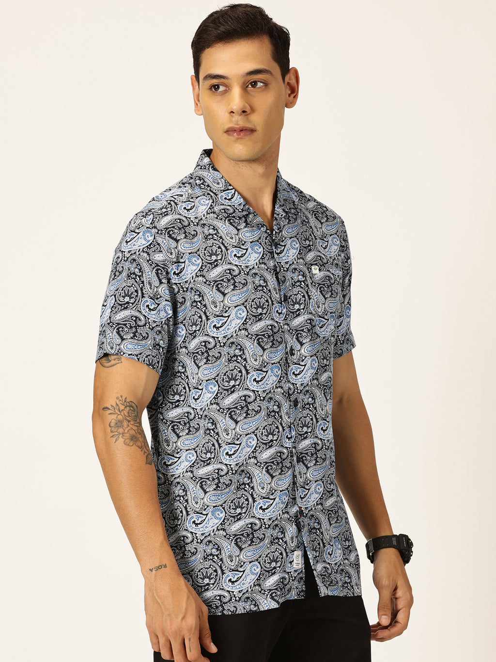 Thomas Scott Men Smart Ethnic Motifs Opaque Printed Casual Shirt