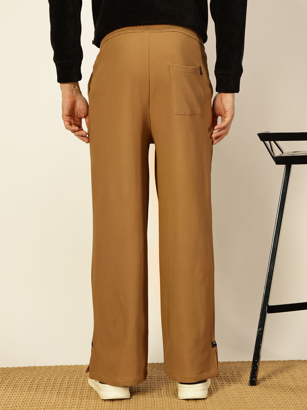 Thomas Scott Men Smart Loose Fit Parallel Trousers