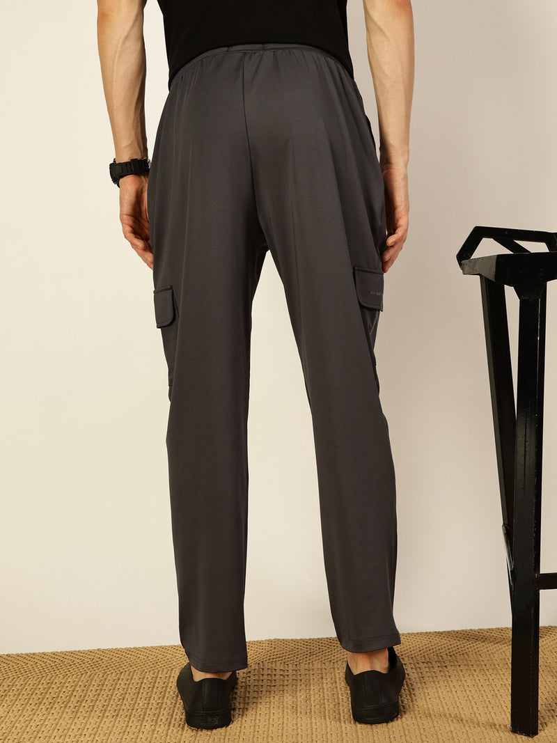 Thomas Scott Men Mid Rise Solid Cotton Track Pants