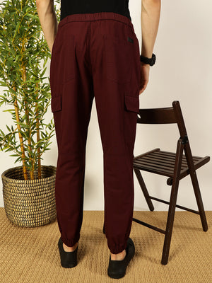 Thomas Scott Men Smart Slim Fit Cargos Trousers