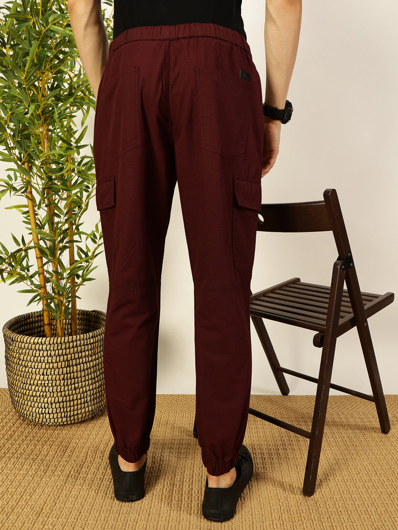 Thomas Scott Men Smart Slim Fit Cargos Trousers