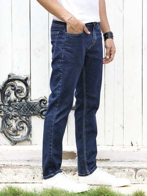 Thomas Scott Men Smart Clean Look Mid-Rise Stretchable Jeans
