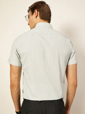Thomas Scott Men Sky Blue Premium Gingham Checks Opaque Checked Casual Shirt