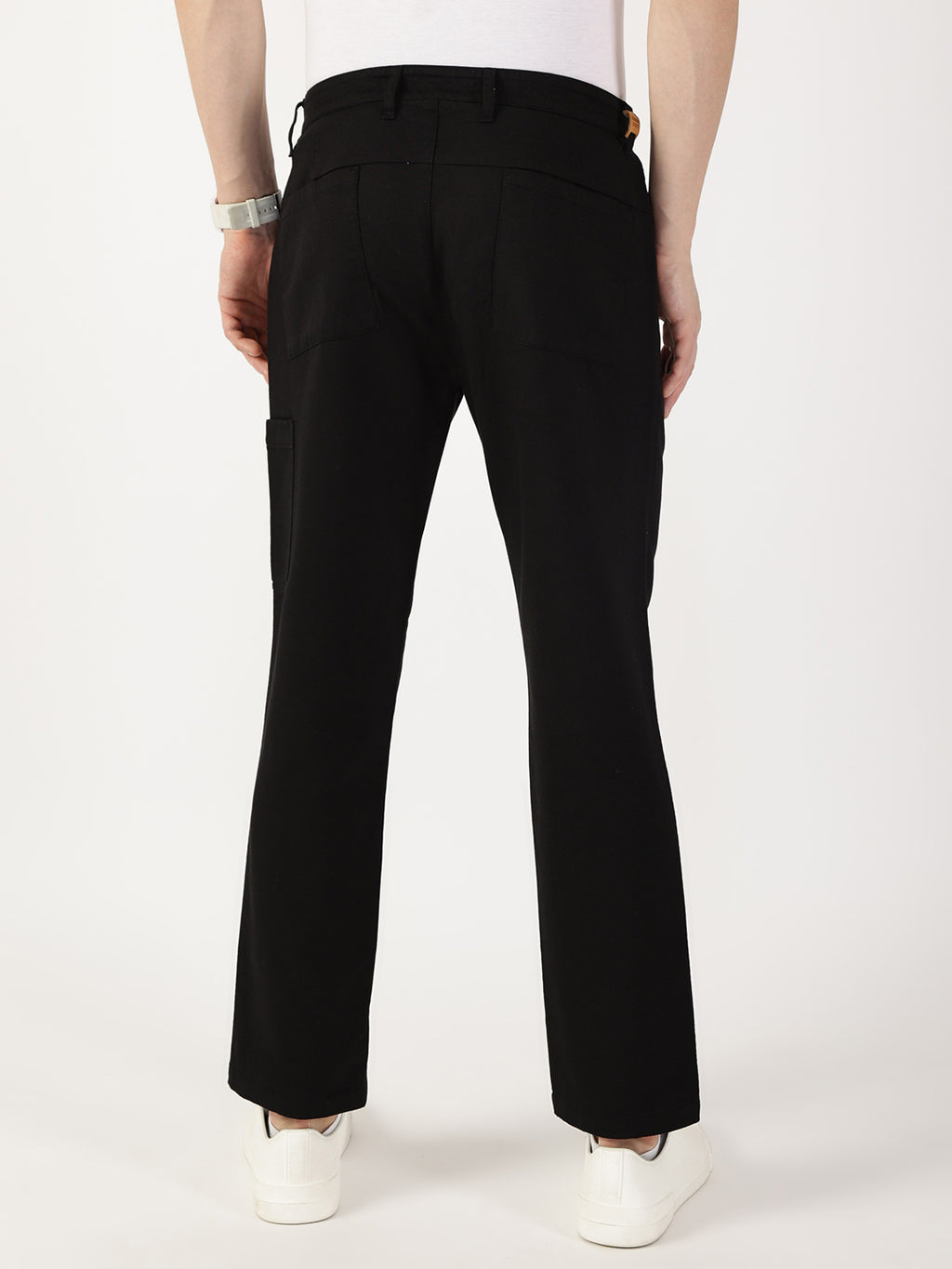 Thomas Scott Men Black Smart Chinos Trousers
