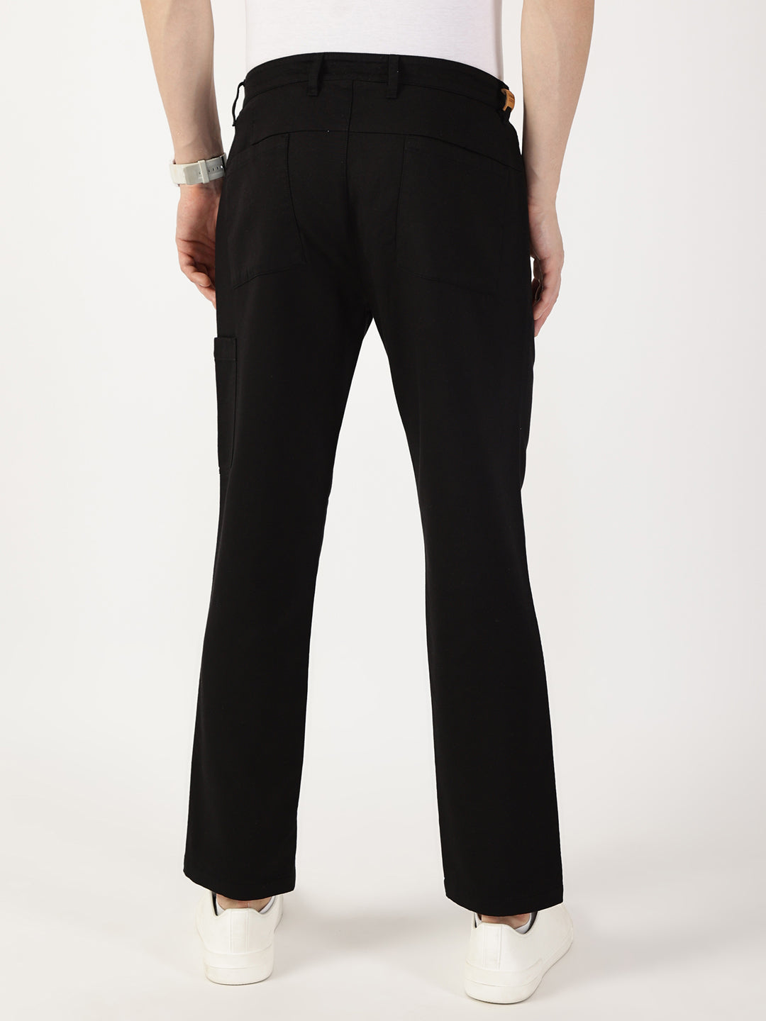 Thomas Scott Men Black Smart Chinos Trousers