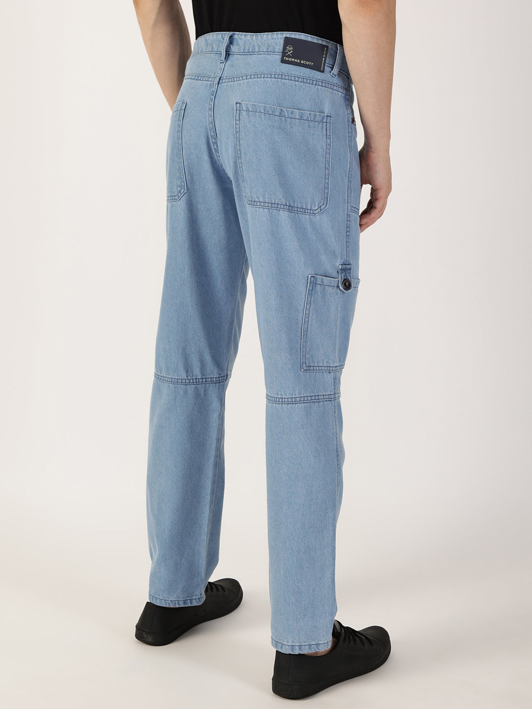 Thomas Scott Men LightBlue Loose Relaxed Fit Jeans