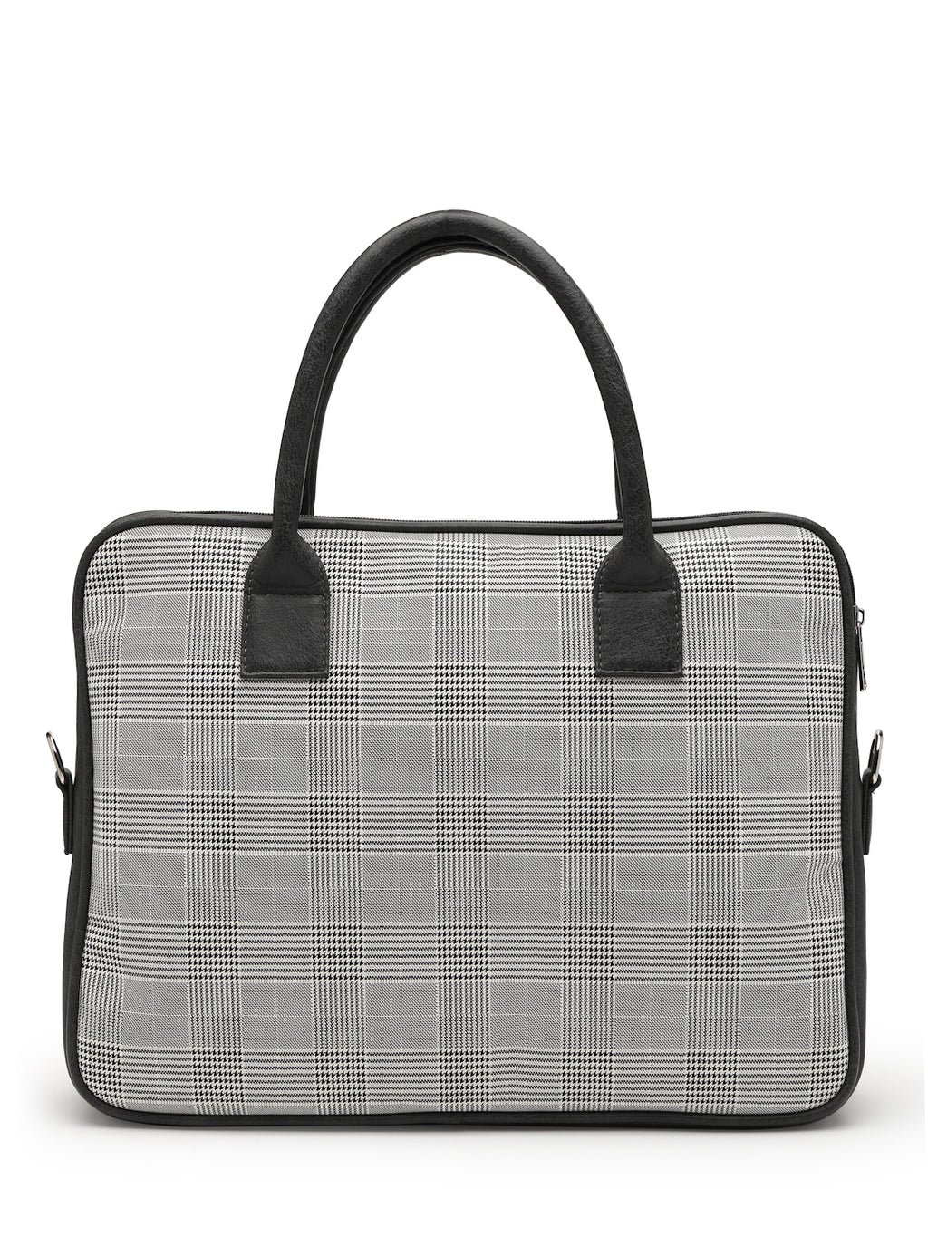 Thomas Scott Men Checked PU Laptop Bag