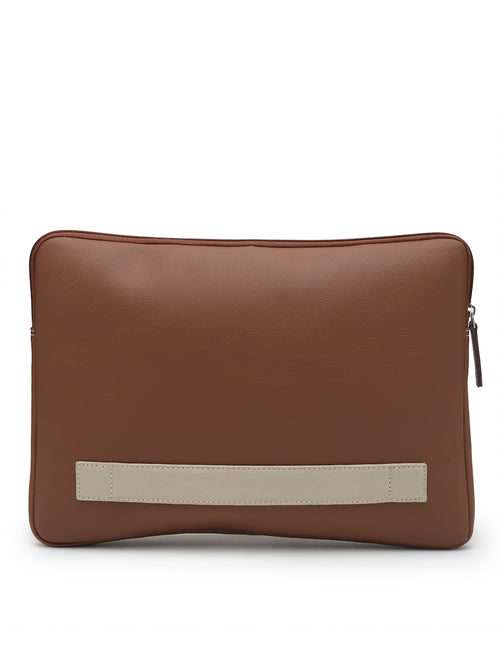 Thomas Scott Men Textured PU Laptop Sleeve