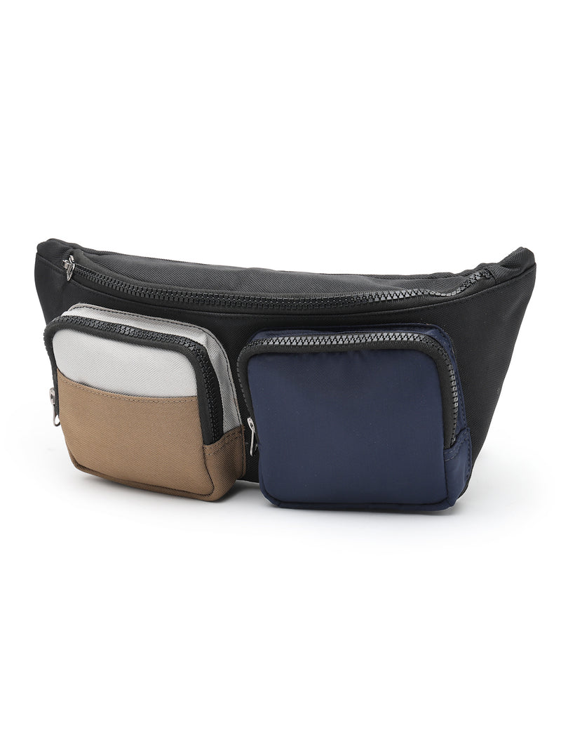 Thomas Scott Men Colourblocked Waist Pouch