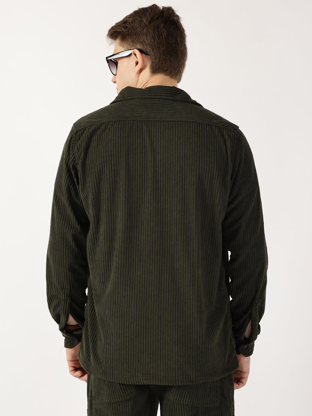 Thomas Scott Men Olive Premium Opaque Casual Shirt