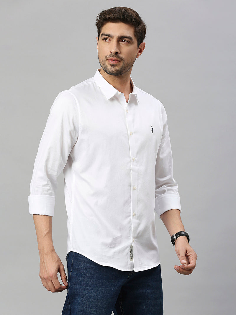 Thomas Scott Men Classic Slim Fit Spread Collar Casual Shirt