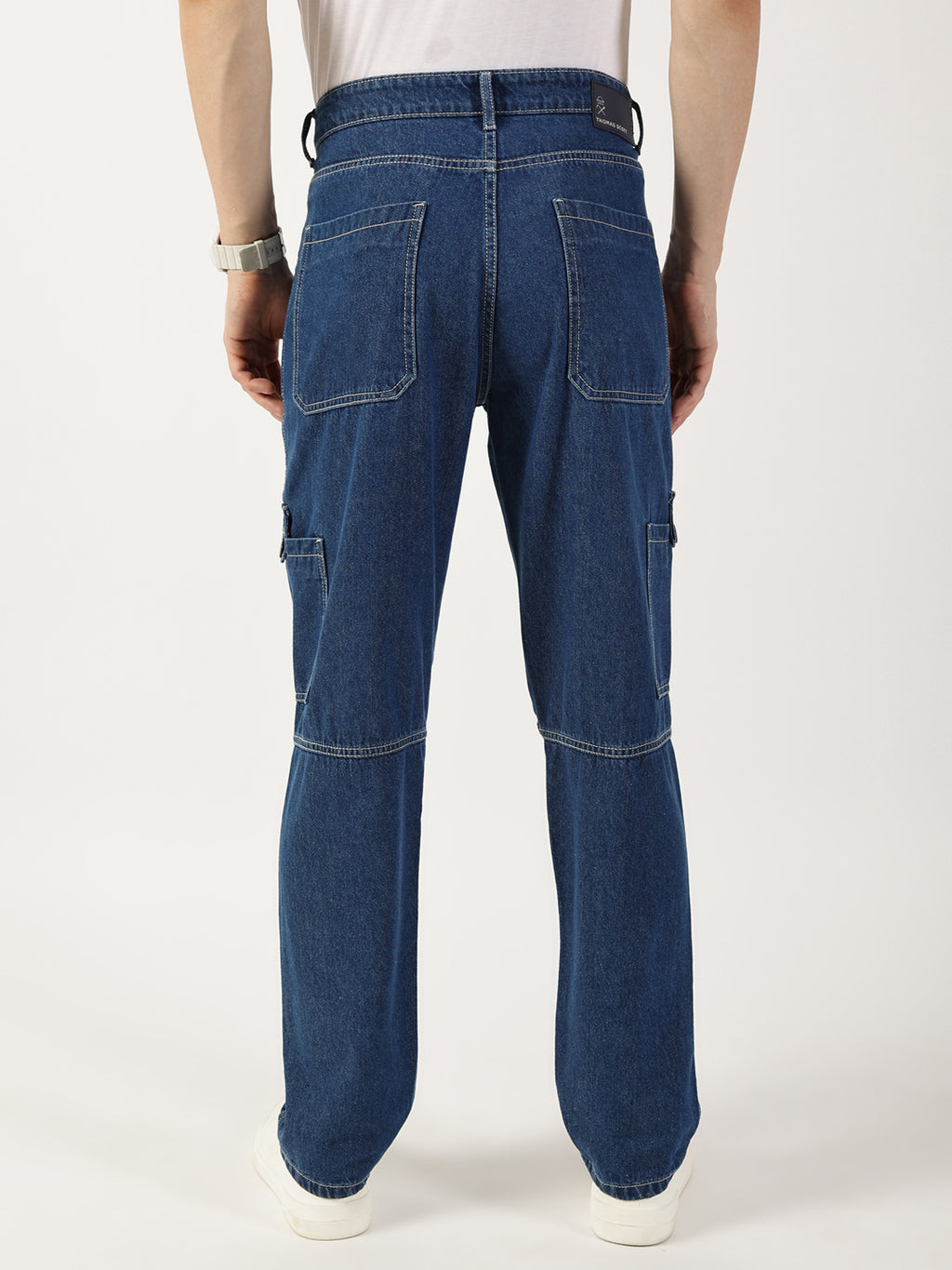 Thomas Scott Men MidBlue Loose Relaxed Fit Jeans