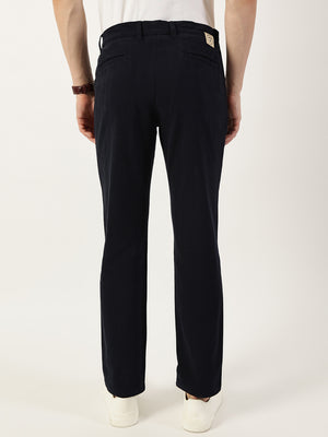 Thomas Scott Men Navy Smart Easy Wash Chinos Trousers