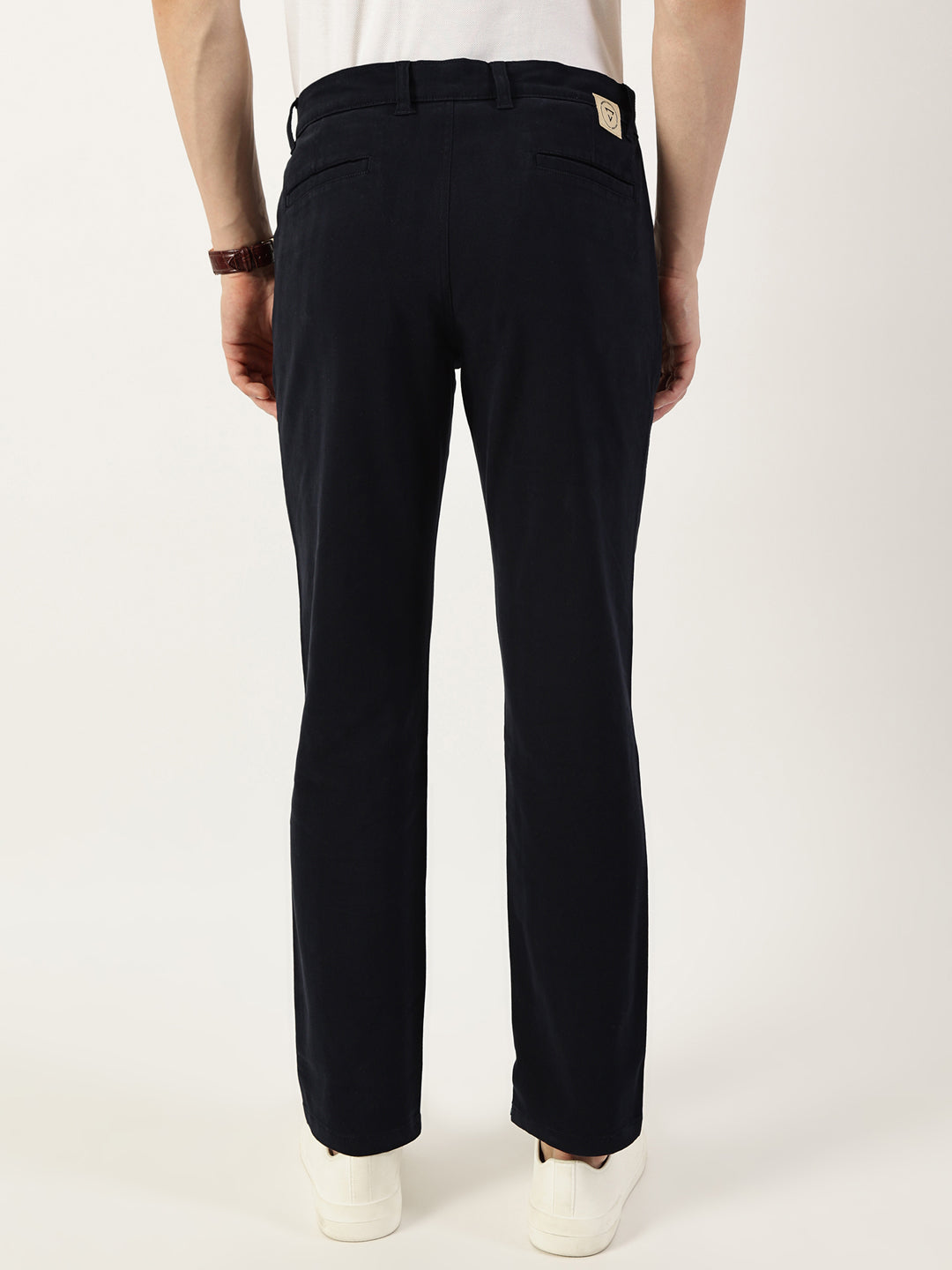 Thomas Scott Men Navy Smart Easy Wash Chinos Trousers