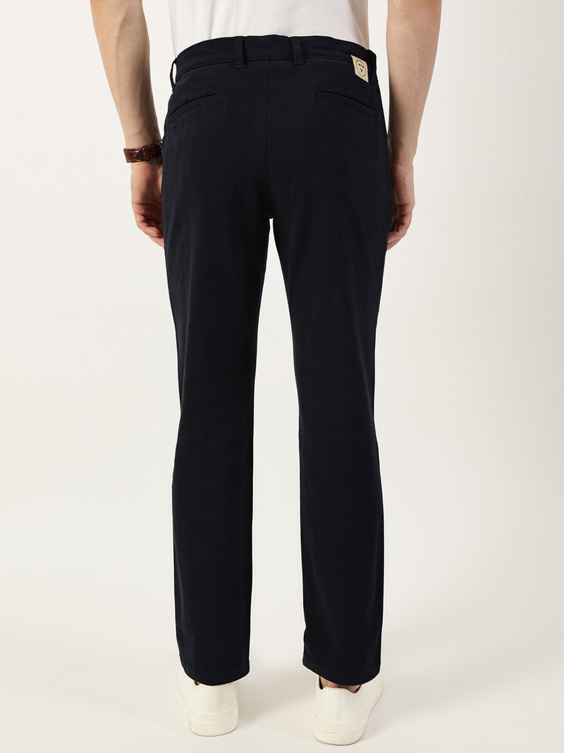 Thomas Scott Men Navy Smart Easy Wash Chinos Trousers