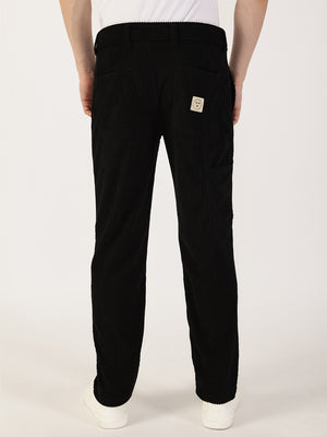 Thomas Scott Men Grey Striped Smart Cargos Trousers