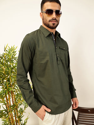 Thomas Scott Men Premium Opaque Casual Shirt
