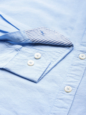Thomas Scott Men Plus Size Relaxed Pure Cotton Casual Shirt