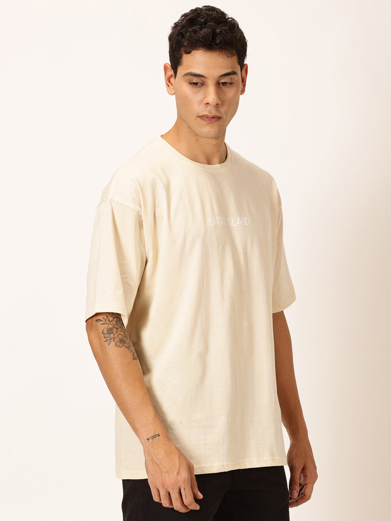 Thomas Scott Men Round Neck Typography Cotton Oversized T-shirt