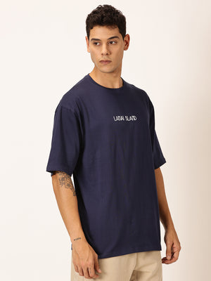 Thomas Scott Men Round Neck Typography Cotton Oversized T-shirt