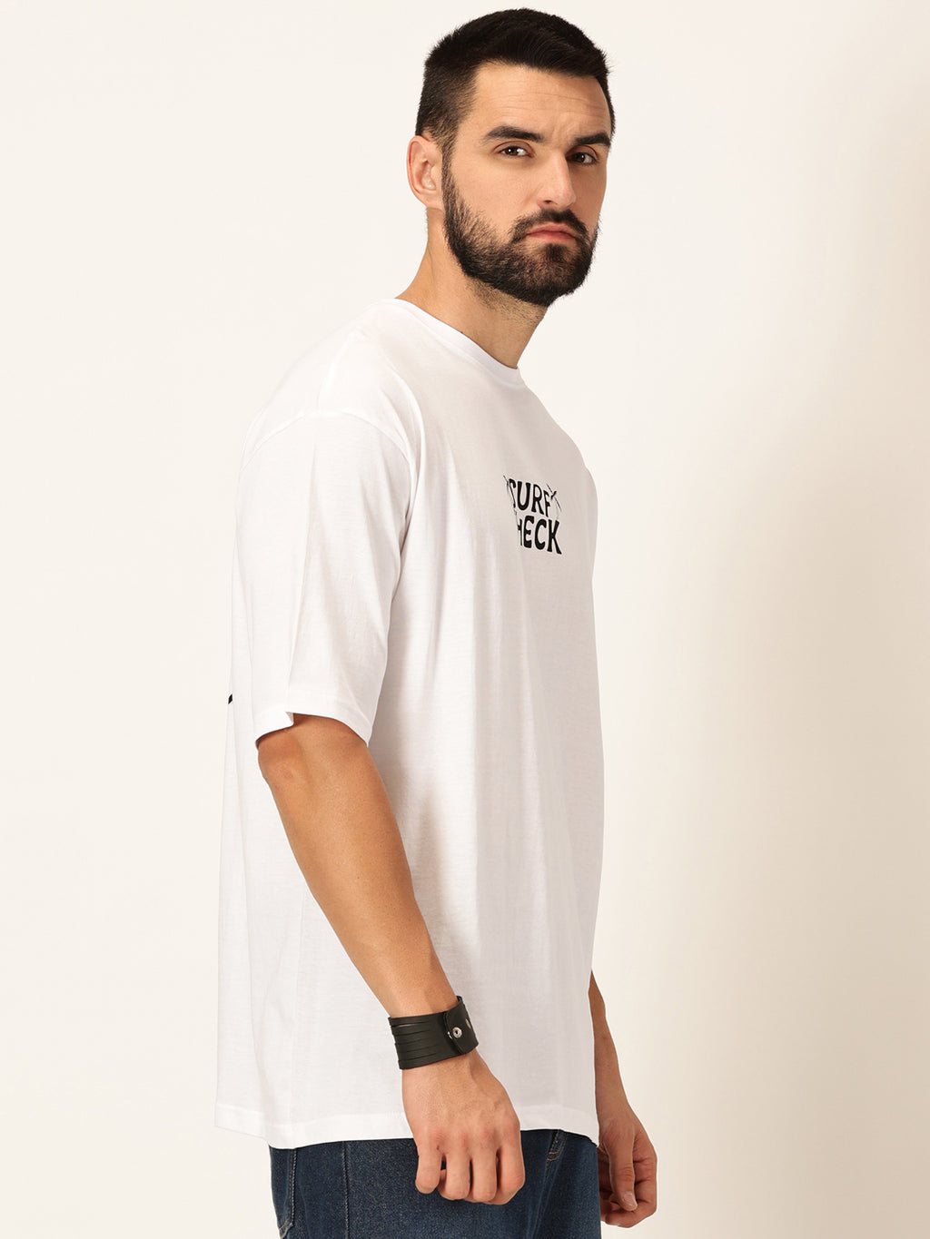 Thomas Scott Men Round Neck Typography Bio Finish Cotton T-shirt