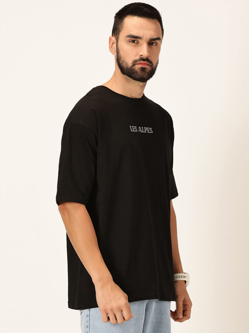 Thomas Scott Men Graphic Printed Bio Finish Pure Cotton Oversized T-shirt