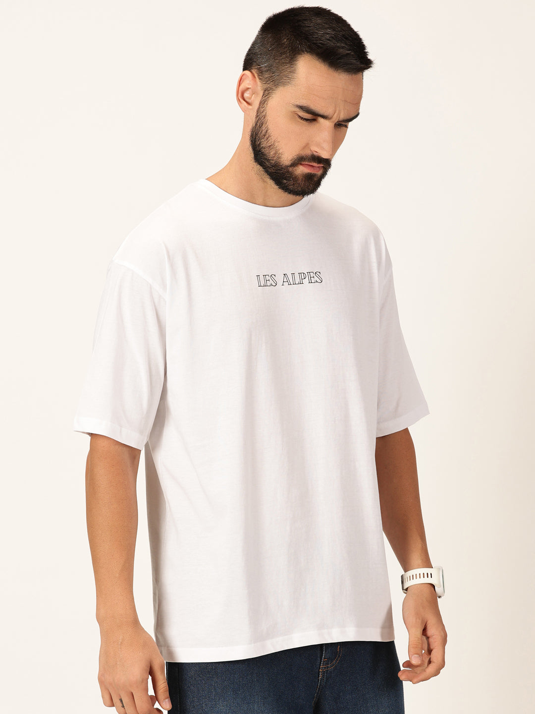 Thomas Scott Men Graphic Printed Bio Finish Pure Cotton Oversized T-shirt