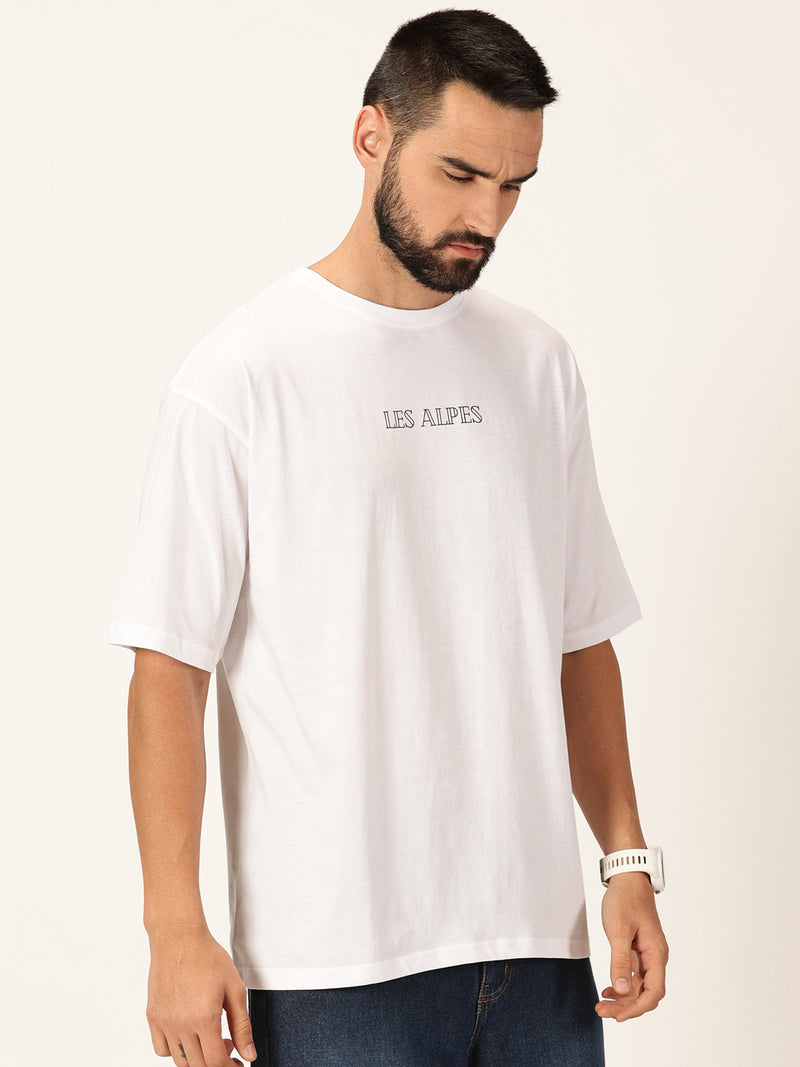 Thomas Scott Men Graphic Printed Bio Finish Pure Cotton Oversized T-shirt