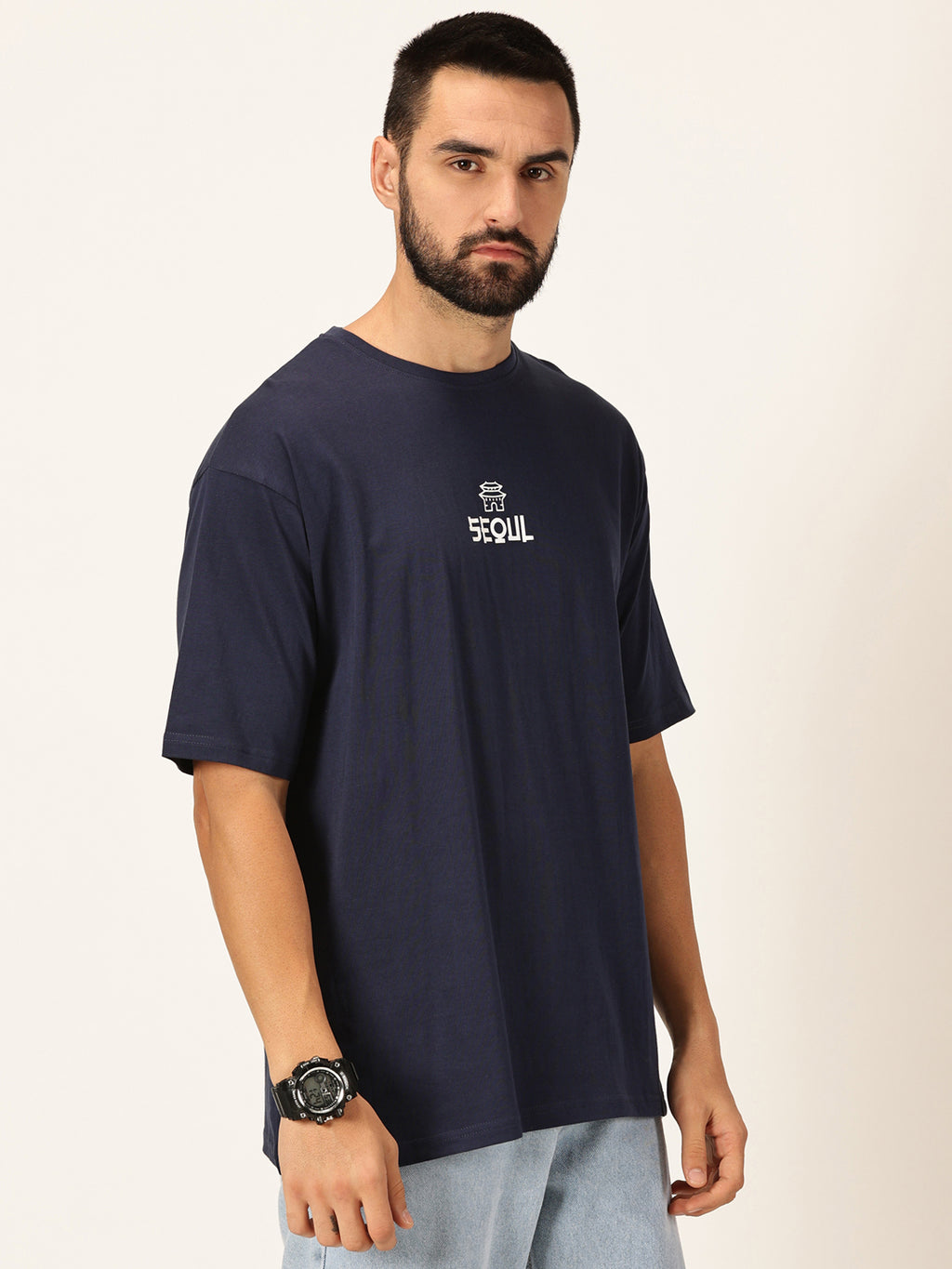 Thomas Scott Men Round Neck Typography Bio Finish T-shirt