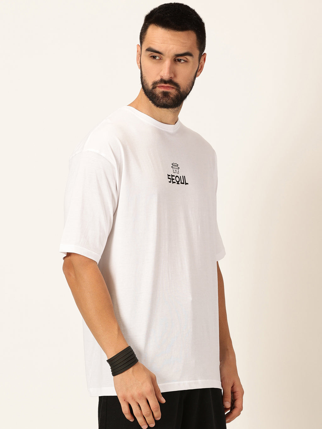 Thomas Scott Men Graphic Printed Bio Finish Pure Cotton Oversized T-shirt