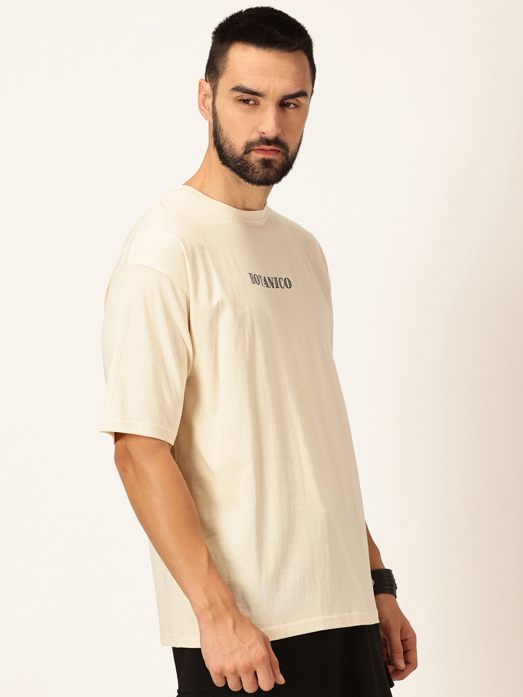 Thomas Scott Men Oversized Graphic Printed Bio Finish Cotton T-shirt