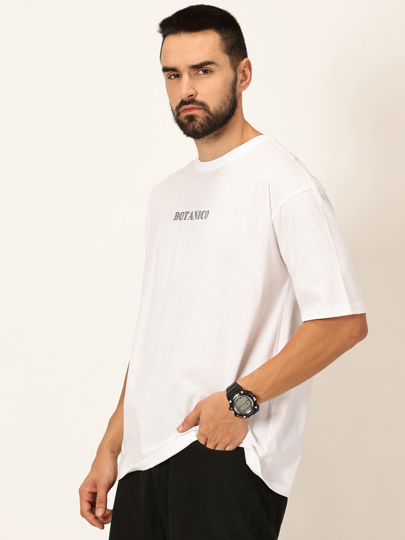 Thomas Scott Men Oversized Typography Printed Cotton Bio Finish T-shirt