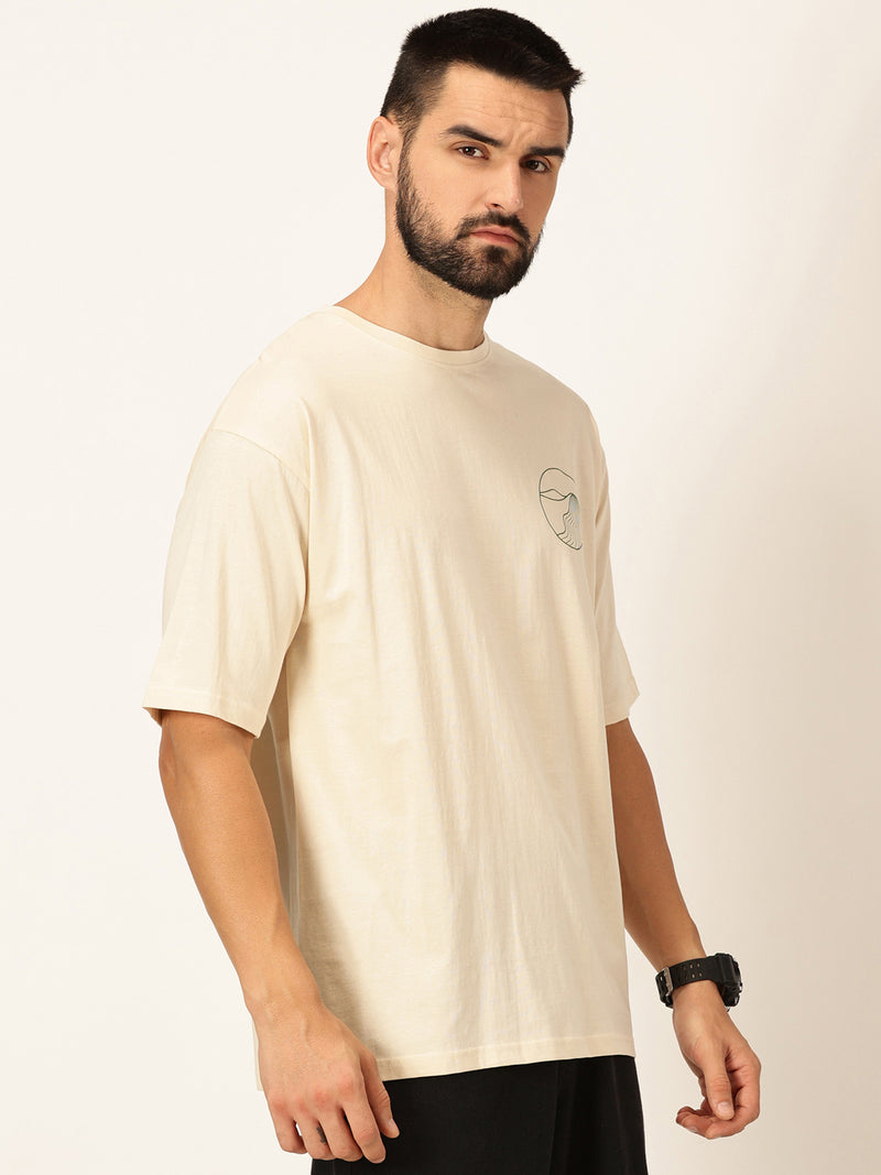 Thomas Scott Men Oversized Graphic Printed Cotton Bio Finish T-shirt