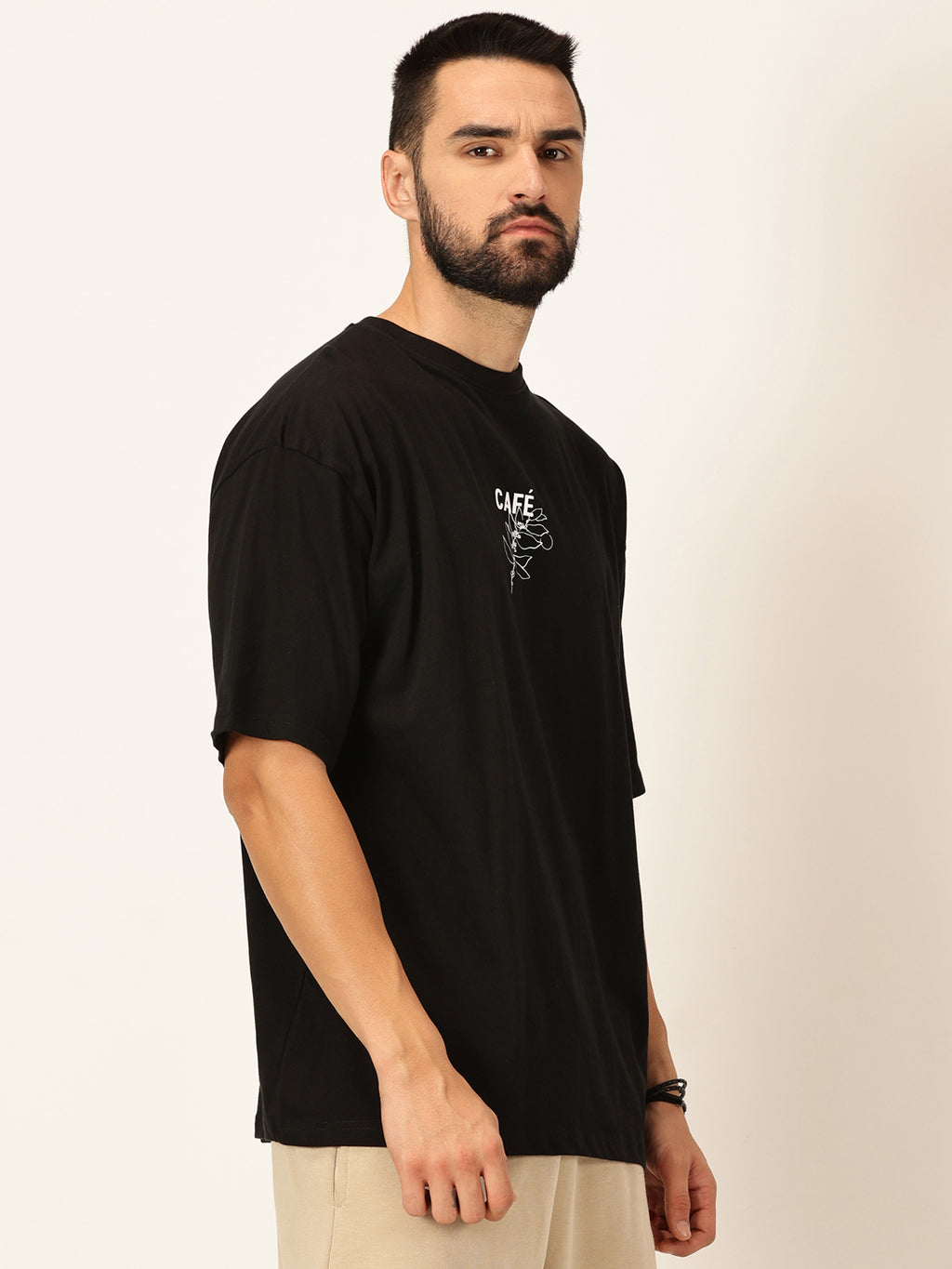 Thomas Scott Men Oversized Graphic Printed Cotton Bio Finish T-shirt