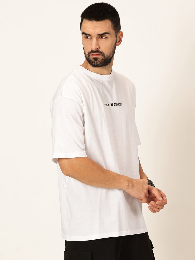 Thomas Scott Men Oversized Graphic Printed Bio Finish Cotton T-shirt