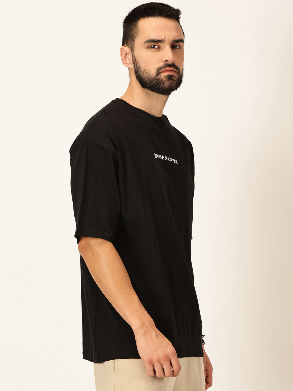 Thomas Scott Men Oversized Graphic Printed Drop-Shoulder Sleeves Cotton Bio Finish T-shirt