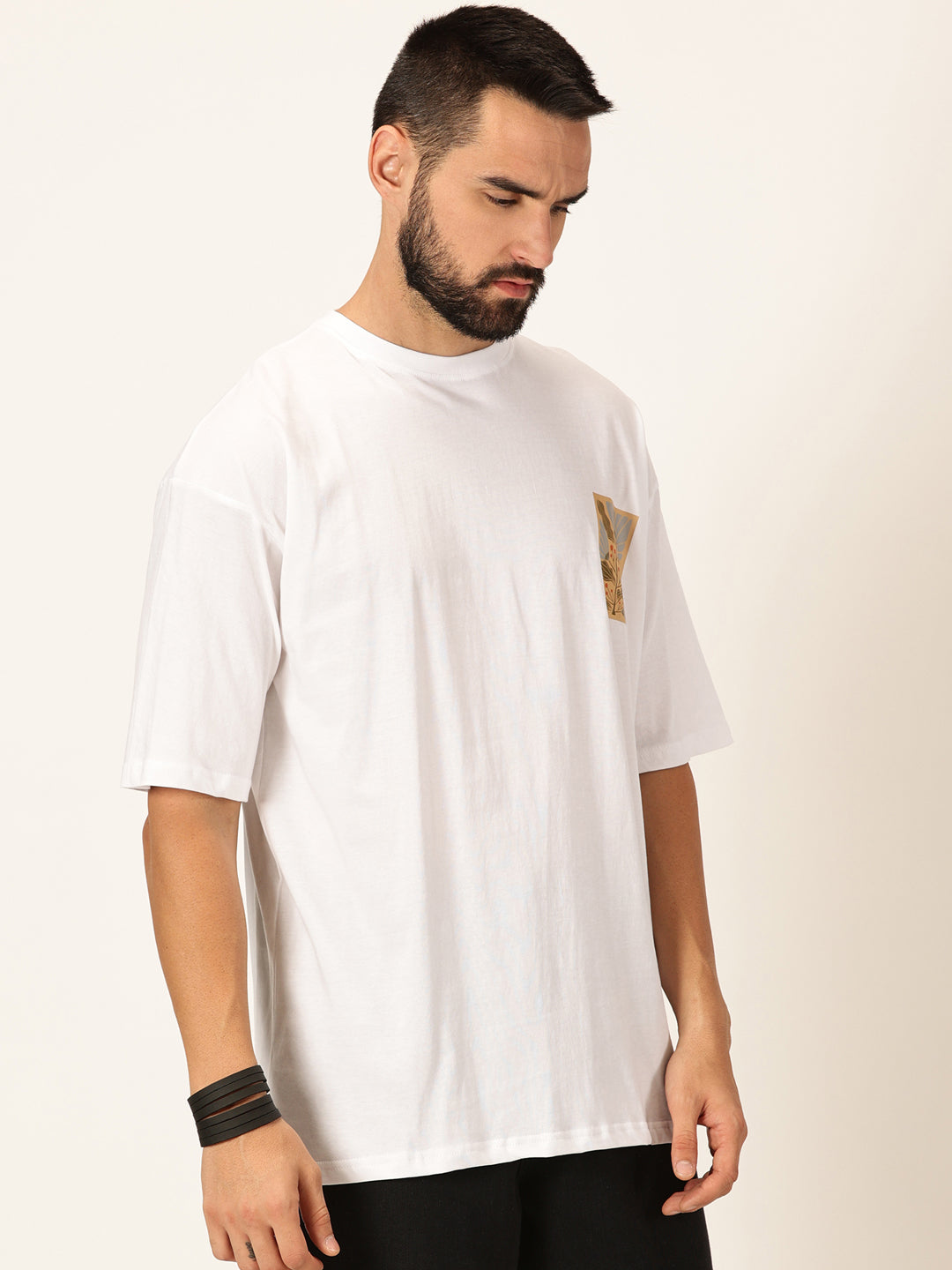 Thomas Scott Men Graphic Printed Bio Finish Pure Cotton Oversized T-shirt