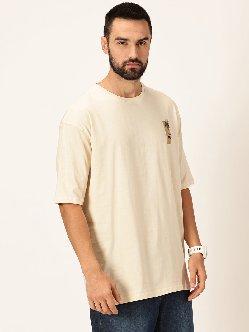 Thomas Scott Men Graphic Printed Bio Finish Pure Cotton Oversized T-shirt