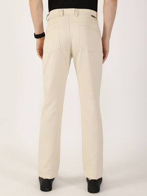 Thomas Scott Men Fawn Smart Regular Fit Chinos Trousers