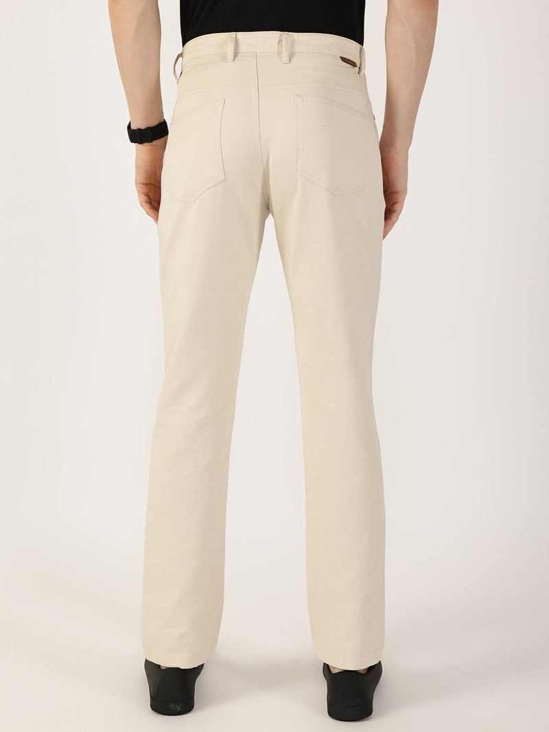 Thomas Scott Men Fawn Smart Regular Fit Chinos Trousers