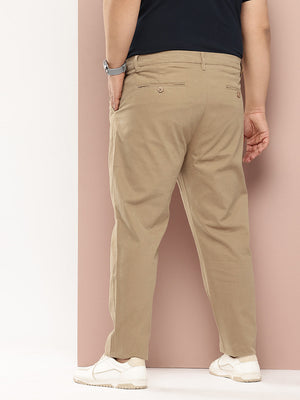 Thomas Scott Men Plus Size Smart Easy Wash Pure Cotton Chinos Trousers