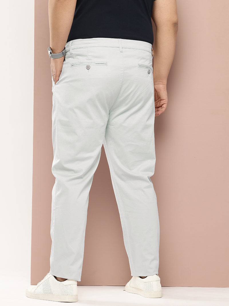 Thomas Scott Men Plus Size Smart Easy Wash Pure Cotton Chinos Trousers