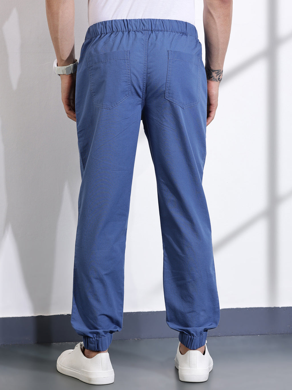 Thomas Scott Men Blue Classic Slim Fit Joggers