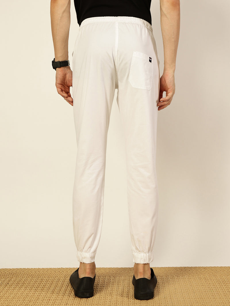 Thomas Scott Men Cotton Smart Slim Fit Easy Wash Joggers Trousers