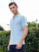 Thomas Scott Men Blue Regular Fit Short Sleeves Polo Collar Knitted Tshirt