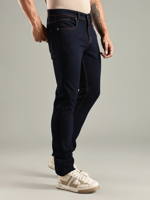 Thomas Scott Men Indigo Mid-Rise Straight Fit Stretchable Jeans