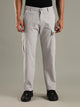 Light Grey Mid-Rise Straight Fit Woven Cargo Trouser For Men