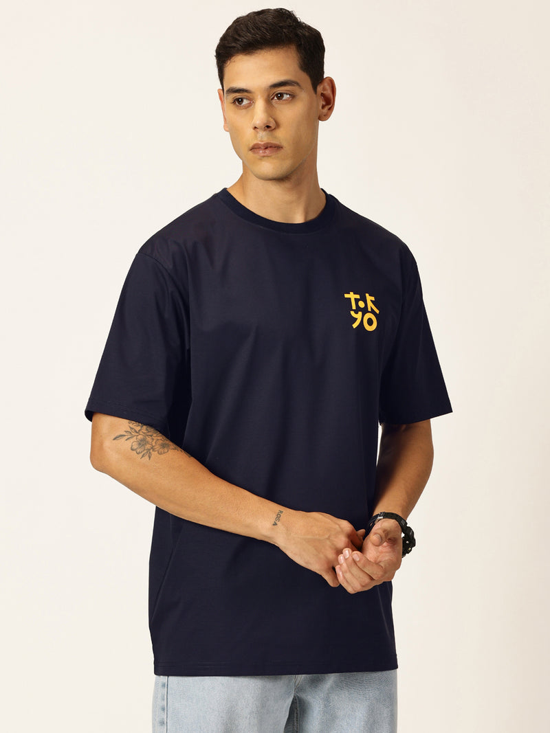 Thomas Scott Men Graphic Printed Drop Shoulder Oversized T-shirt