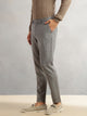 Thomas Scott Men Black Straight Fit Mid-Rise Checked Woven Regular Trouser