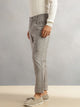 Thomas Scott Men Grey Regular Fit Mid-Rise Solid Linen Pleated Woven Chinos Trouser
